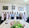 Bs Đỗ Hồng Sơn - Phó Giám đốc Sở Y tế chúc Tết tại Bệnh viện Y dược cổ truyền Tây Ninh.